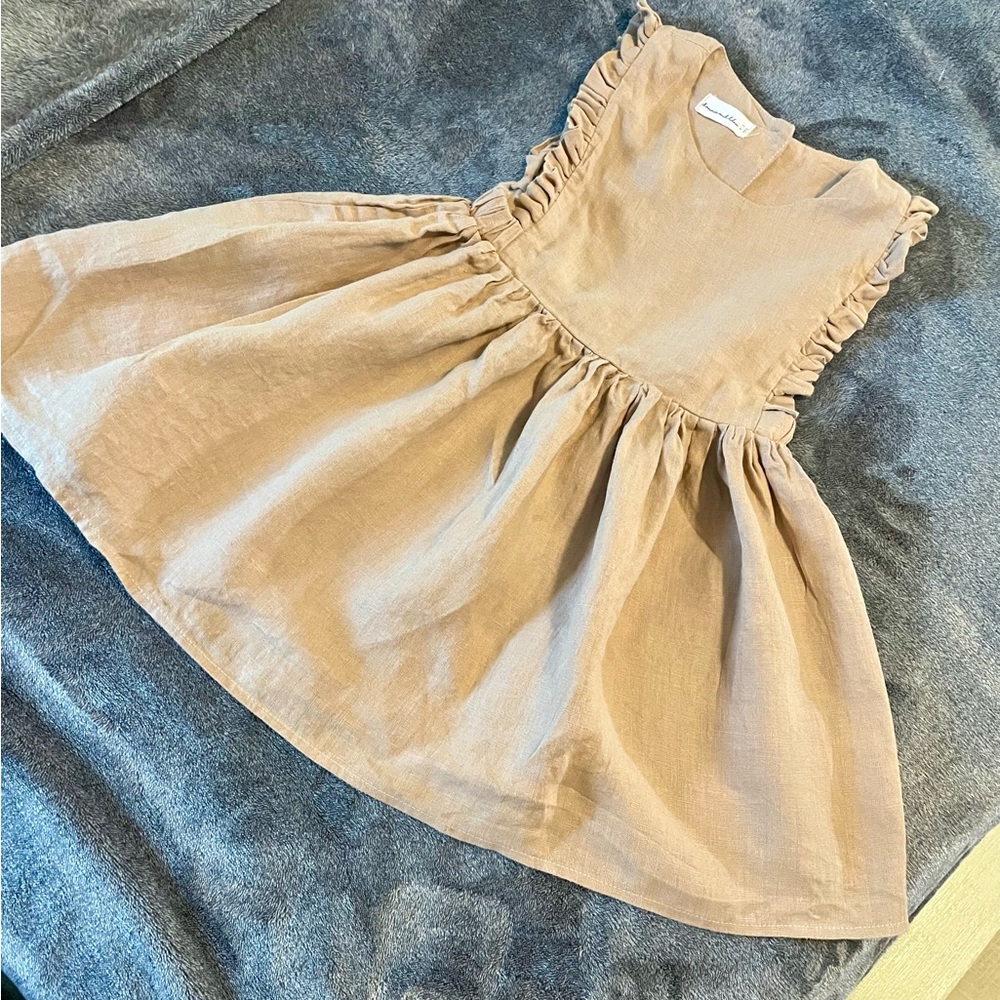 Dusty Pink bib dress